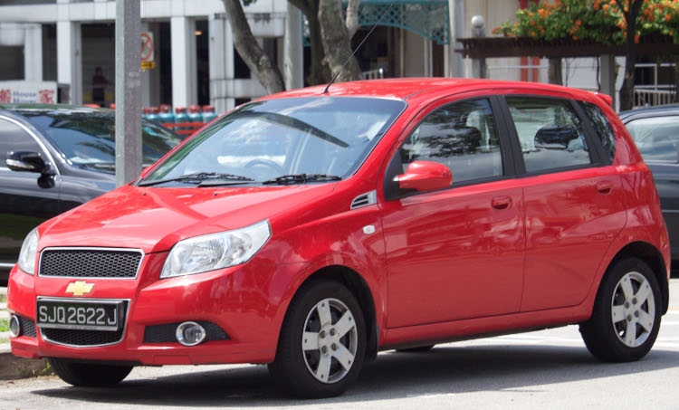 Chevrolet Aveo T250 - Cena wymiany klocków hamulcowych