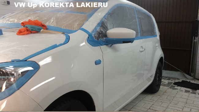 vw up korekta lakieru