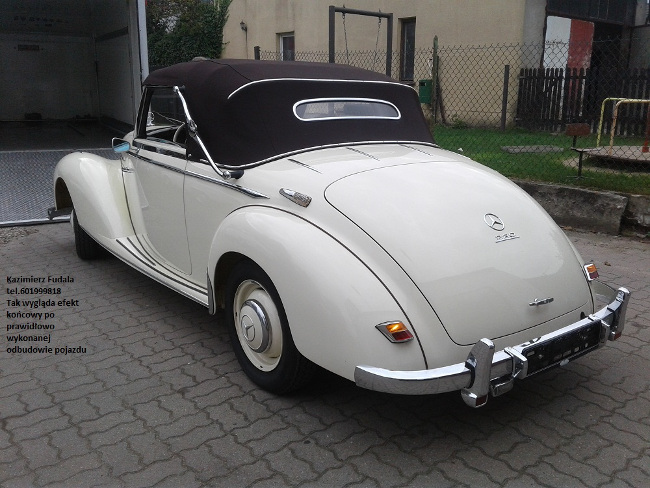 odbudowany mercedes 220c 1953