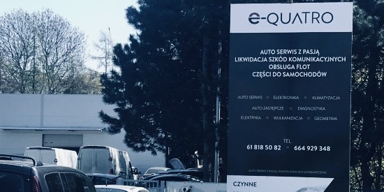 E-QUATRO auto serwis, warsztat samochodowy Poznań