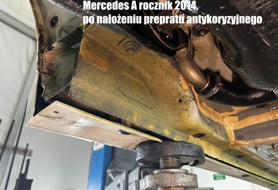 Mercedes konserwacja podwozia, zabezpieczenie antykorozyjne podwozia