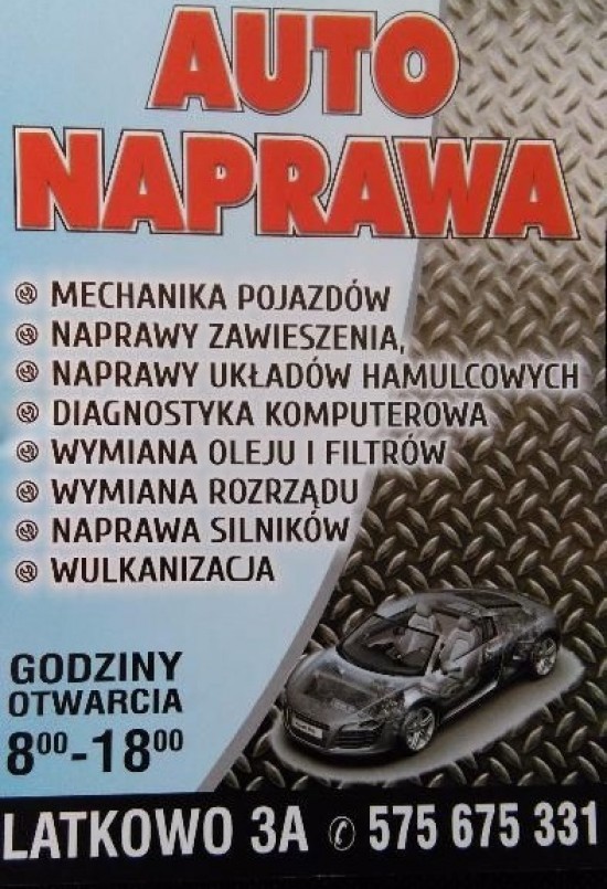 Auto Naprawa Dawid Kaźmierczak opinie • Inowrocław, Latkowo 3a